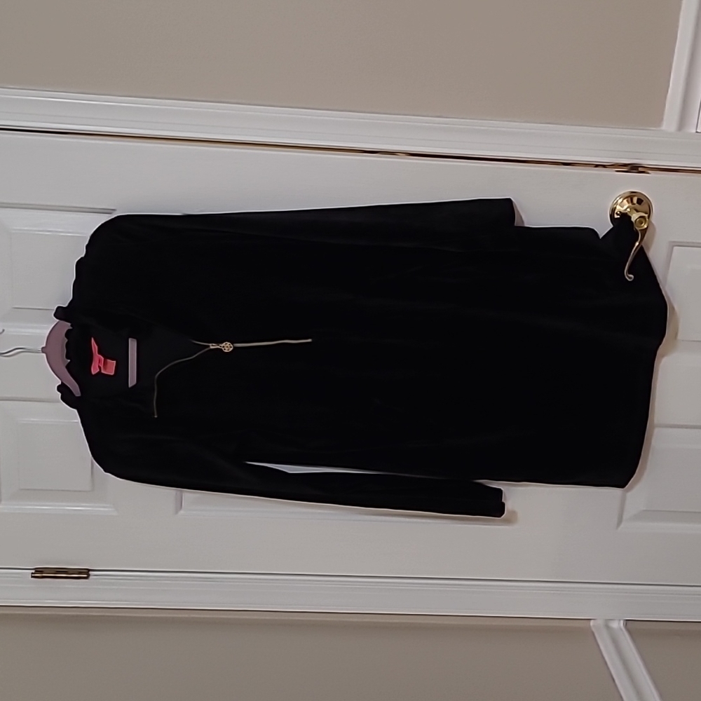 EuC lilly pulitzer onyx velour dress large